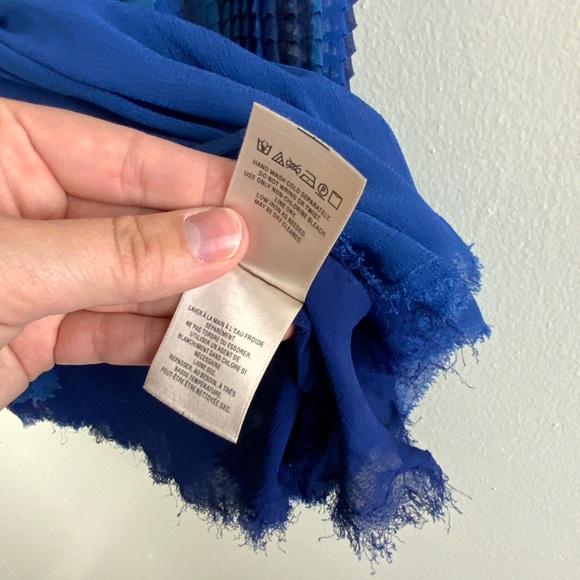 Akemi + Kin Anthropologie Blue Balance Tassel Top - Picture 9 of 11